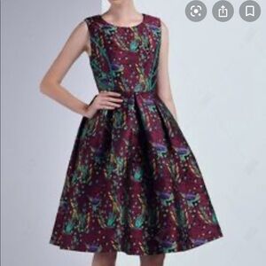 𝅺Club London floral fit and flair dress